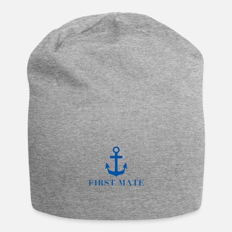 Erster Offizier - Jersey-Beanie - Grau meliert