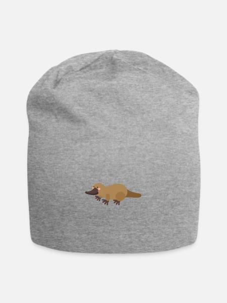 ornithorynque - Bonnet en jersey - gris chiné