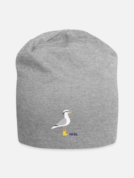 Möwe Gummistiefel MOIN - Jersey-Beanie - Grau meliert