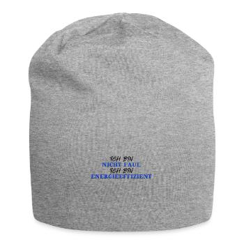 Nicht Faul - energieeffizient lustig Geschenkidee - Jersey-Beanie - Grau meliert - Vorne