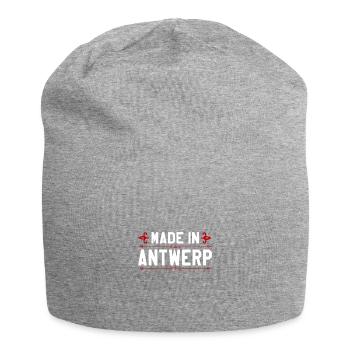 Fierté à Anvers Né à Anvers - Bonnet en jersey - gris chiné - Devant