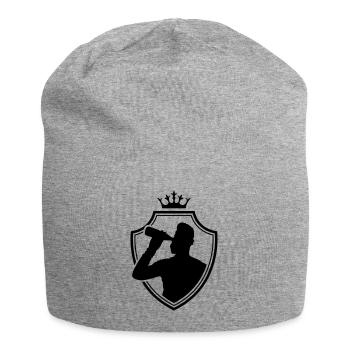 boire un blason - Bonnet en jersey - gris chiné - Devant