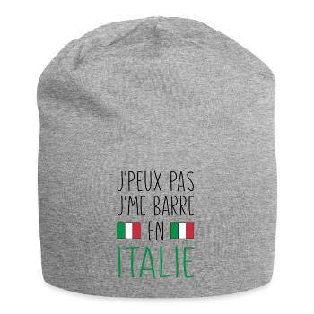 J'peux Pas J'me Barre En Italie - Bonnet en jersey - gris chiné - Devant