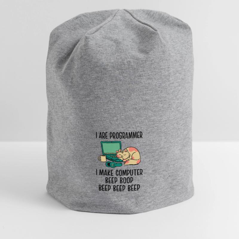 I Are Programmer I Make Computer Beep Bop Coder So Jersey-Beanie