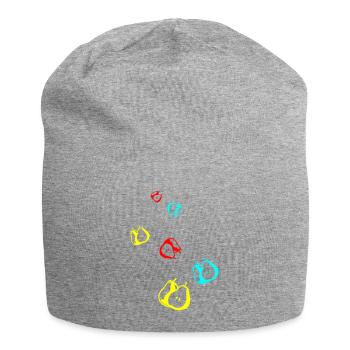 Birne Obst - Jersey-Beanie - Grau meliert - Vorne