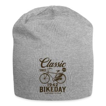 Cycliste 1942 Vélo 80 Ans Anniversaire - Bonnet en jersey - gris chiné - Devant
