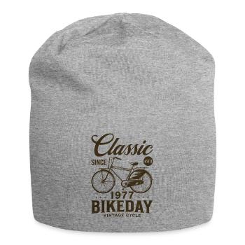 Cycliste 1977 Vélo 45 Ans Anniversaire - Bonnet en jersey - gris chiné - Devant