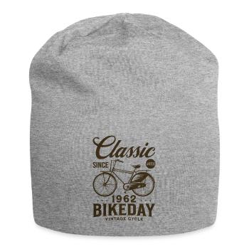 Cycliste 1962 Vélo 60 Ans Anniversaire - Bonnet en jersey - gris chiné - Devant