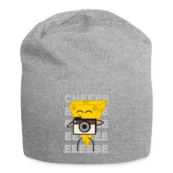 Say Cheese, Photo Cheese - Jersey Beanie - heather grey - Front