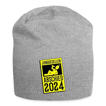 Junggesellenabschied 2024 - Jersey-Beanie - Grau meliert - Vorne