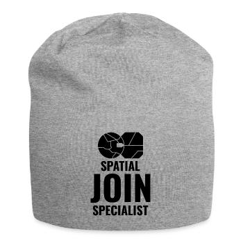 Spatial Join GIS Data Analyst Mapping Expert - Jersey Beanie - heather grey - Front