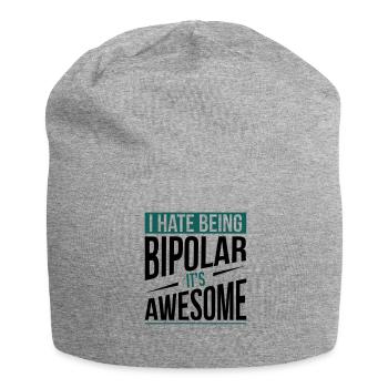 I Hate Being Bipolar - Jersey-Beanie - Grau meliert - Vorne
