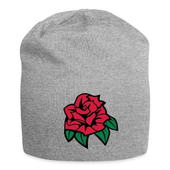 rose - Jersey Beanie - heather grey - Front