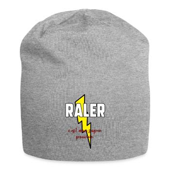 Râler c’est mon super pouvoir - Bonnet en jersey - gris chiné - Devant