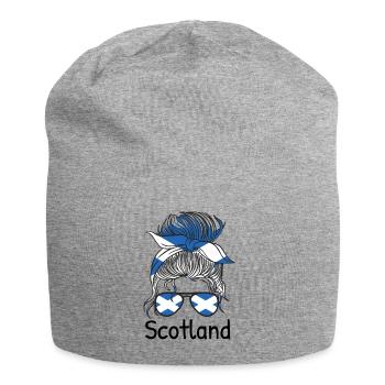 Scotland Flag Scottish flag Alba GB UK - Jersey Beanie - heather grey - Front