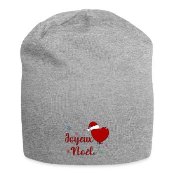 Joyeux Noel Weihnachtsfeier Frankreich - Jersey-Beanie - Grau meliert - Vorne