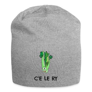 CELERY C'EST LA VIE - Jersey Beanie - heather grey - Front