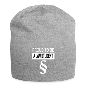 Jura Student ich studiere Jura Studium Geschenk - Jersey-Beanie - Grau meliert - Vorne
