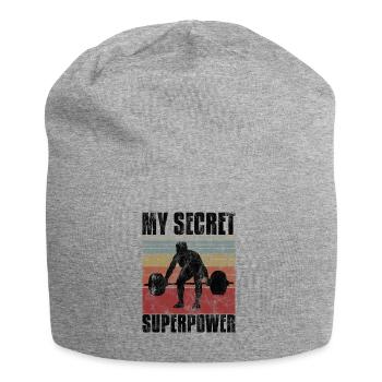 Bodybuilding is my secret superpower Bodybuilder - Jersey Beanie - heather grey - Front