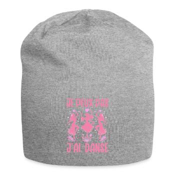 I Can't I Dance Fun Dance Gift Idea - Jersey Beanie - heather grey - Front