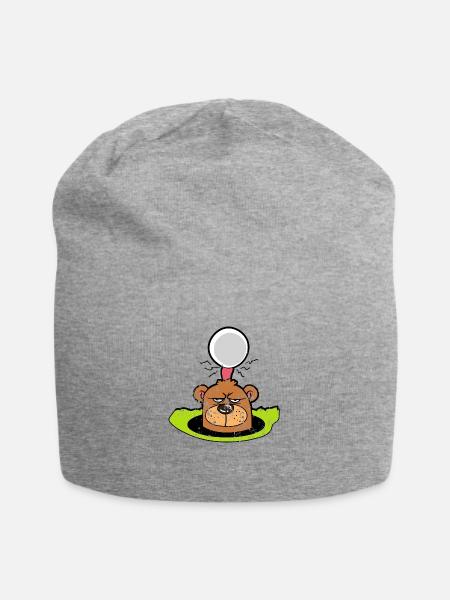 Retro Vintage Grunge Style Golfplatz Golf Gopher - Jersey-Beanie - Grau meliert