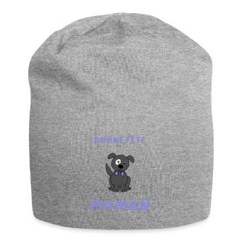 BONNE FÊTE. FÊTE DES MÈRES. FÊTE DES PÈRES. FÊTE - Bonnet en jersey - gris chiné - Devant