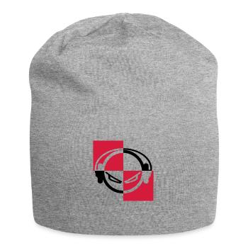 dj - Bonnet en jersey - gris chiné - Devant