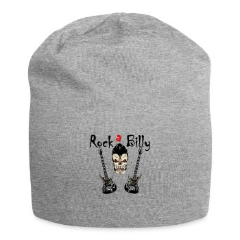 skull rockabilly - Bonnet en jersey - gris chiné - Devant