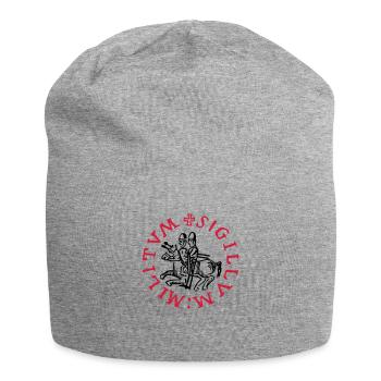 templars knights symbol - Jersey Beanie - heather grey - Front