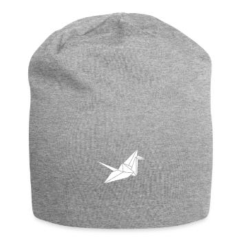 White Kranich - Jersey-Beanie - Grau meliert - Vorne