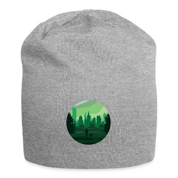 une ville verte - Bonnet en jersey - gris chiné - Devant