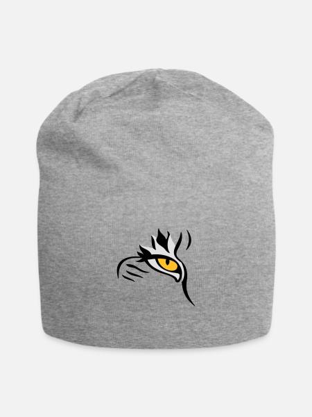 Luchs-Auge - Jersey-Beanie - Grau meliert