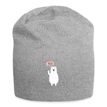 Niedlicher Eisbär, Cute Polarbear Winter Design - Jersey-Beanie - Grau meliert - Vorne