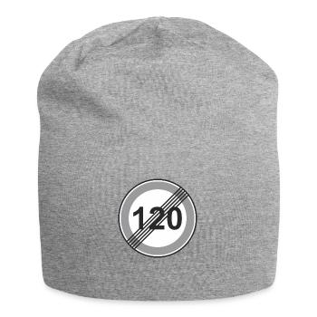 Road Sign 120 restriction - Jersey Beanie - heather grey - Front