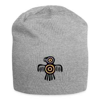 indischer Kulturvogel - Jersey-Beanie - Grau meliert - Vorne