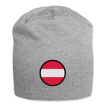 Marqué par l'Autriche - Bonnet en jersey - gris chiné - Devant