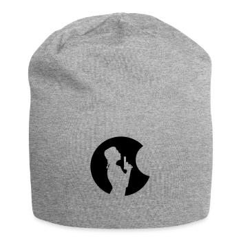 Shooting Star - Jersey-Beanie - Grau meliert - Vorne