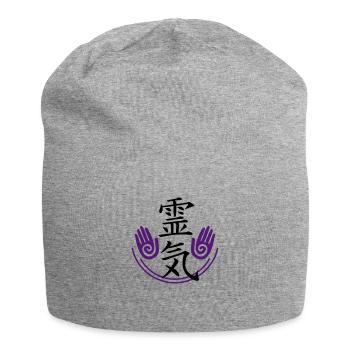 Reiki - Energy - Jersey Beanie - heather grey - Front