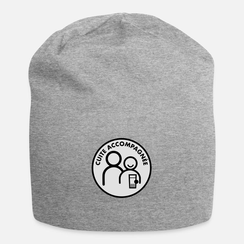 Cuite accompagnée (2c) - Bonnet en jersey - gris chiné