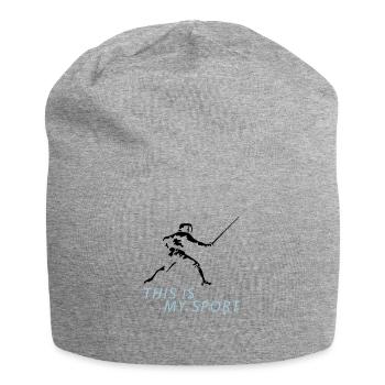 fechten_122012_b_2c - Jersey-Beanie - Grau meliert - Vorne