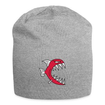 Monster Fish - Jersey Beanie - heather grey - Front