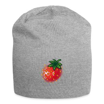 strawberry - strawberry - Jersey Beanie - heather grey - Front