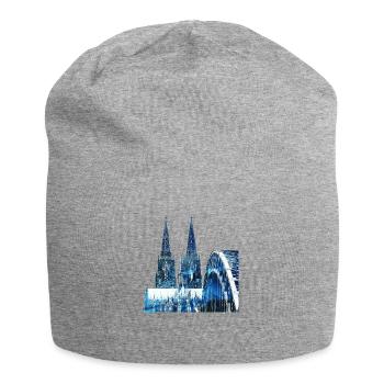 Kölner Dom Allemagne Heimat Stadt Skyline - Bonnet en jersey - gris chiné - Devant