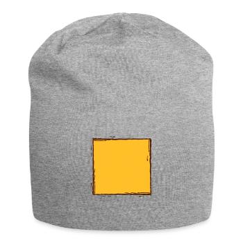 Lignes de trame de brosse - Bonnet en jersey - gris chiné - Devant