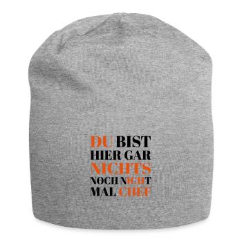 Cheffe - Jersey-Beanie - Grau meliert - Vorne