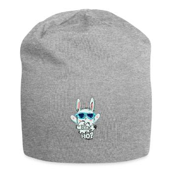 Hip Hop - Jersey-Beanie - Grau meliert - Vorne