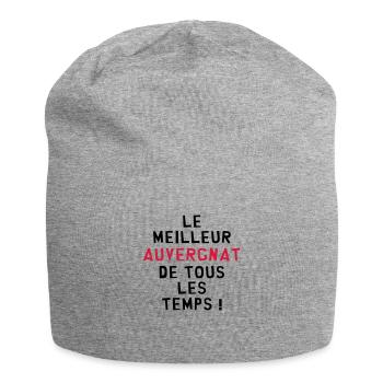 Auvergne / Auvergnat / Auvergnate / Région France - Bonnet en jersey - gris chiné - Devant