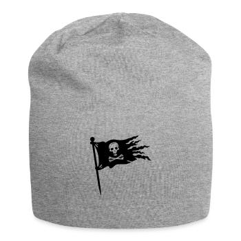 pirates flag - Jersey Beanie - heather grey - Front