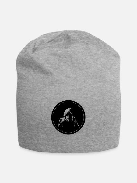 anonymous - Bonnet en jersey - gris chiné