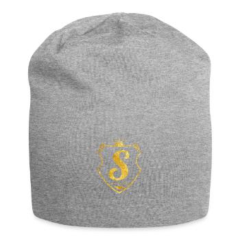 s shield gold - Jersey Beanie - heather grey - Front